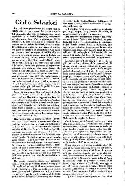 Critica fascista rivista quindicinale del fascismo diretta da Giuseppe Bottai