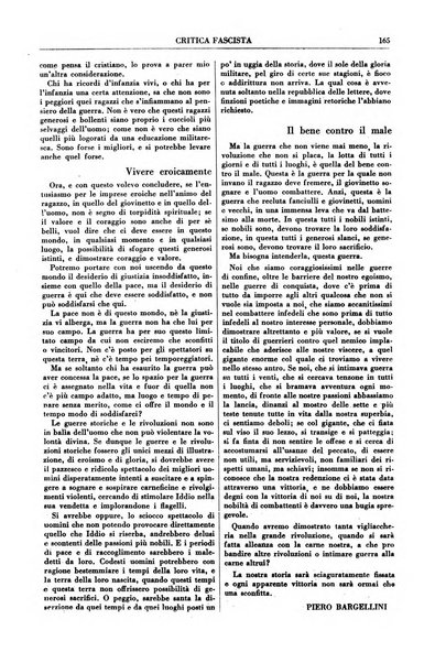 Critica fascista rivista quindicinale del fascismo diretta da Giuseppe Bottai