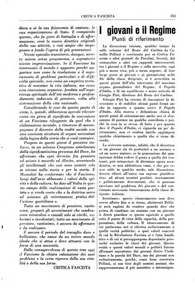 Critica fascista rivista quindicinale del fascismo diretta da Giuseppe Bottai