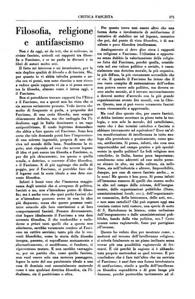 Critica fascista rivista quindicinale del fascismo diretta da Giuseppe Bottai