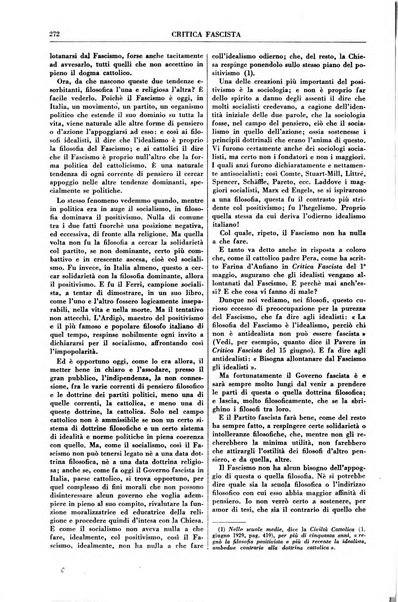 Critica fascista rivista quindicinale del fascismo diretta da Giuseppe Bottai