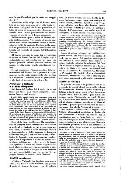 Critica fascista rivista quindicinale del fascismo diretta da Giuseppe Bottai