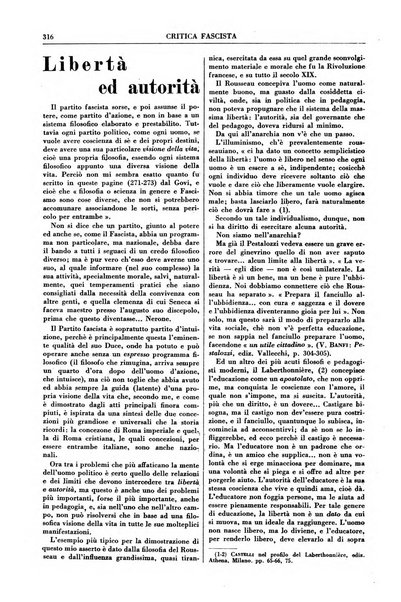 Critica fascista rivista quindicinale del fascismo diretta da Giuseppe Bottai