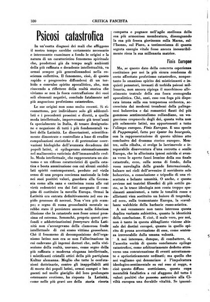 Critica fascista rivista quindicinale del fascismo diretta da Giuseppe Bottai