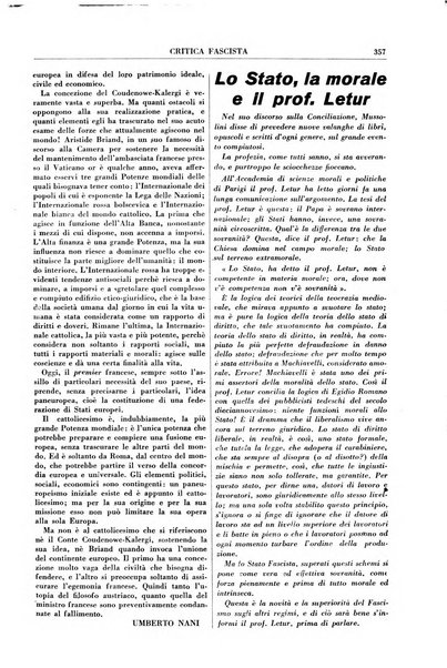 Critica fascista rivista quindicinale del fascismo diretta da Giuseppe Bottai