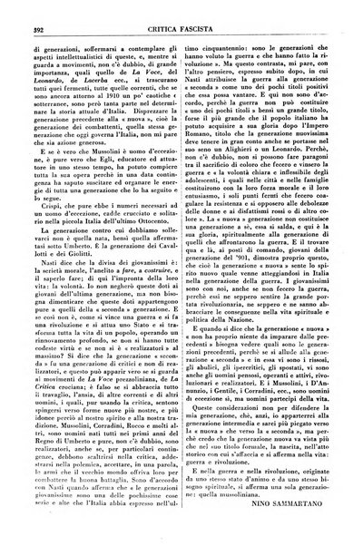 Critica fascista rivista quindicinale del fascismo diretta da Giuseppe Bottai