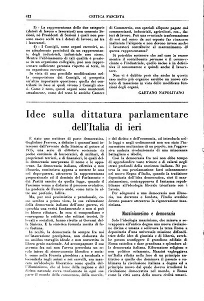 Critica fascista rivista quindicinale del fascismo diretta da Giuseppe Bottai