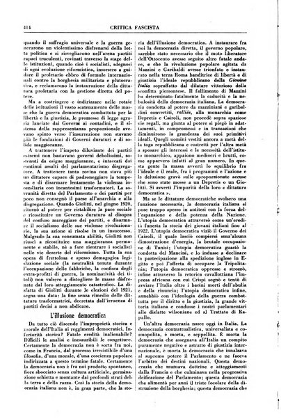 Critica fascista rivista quindicinale del fascismo diretta da Giuseppe Bottai