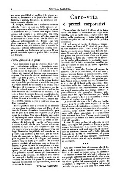 Critica fascista rivista quindicinale del fascismo diretta da Giuseppe Bottai