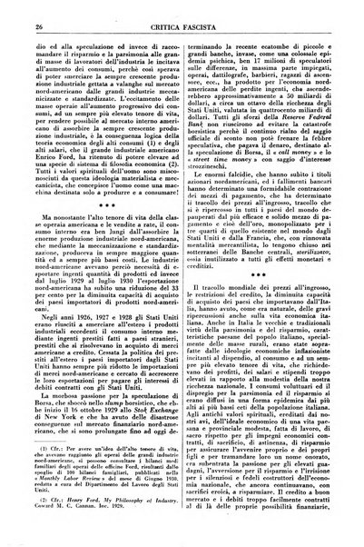 Critica fascista rivista quindicinale del fascismo diretta da Giuseppe Bottai