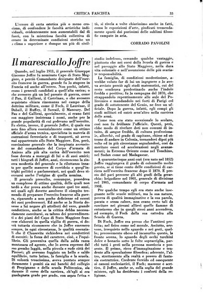 Critica fascista rivista quindicinale del fascismo diretta da Giuseppe Bottai