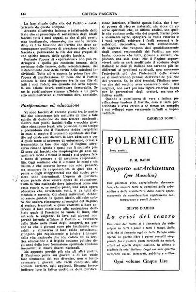 Critica fascista rivista quindicinale del fascismo diretta da Giuseppe Bottai