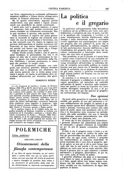 Critica fascista rivista quindicinale del fascismo diretta da Giuseppe Bottai