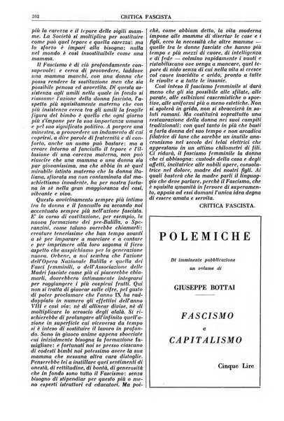 Critica fascista rivista quindicinale del fascismo diretta da Giuseppe Bottai