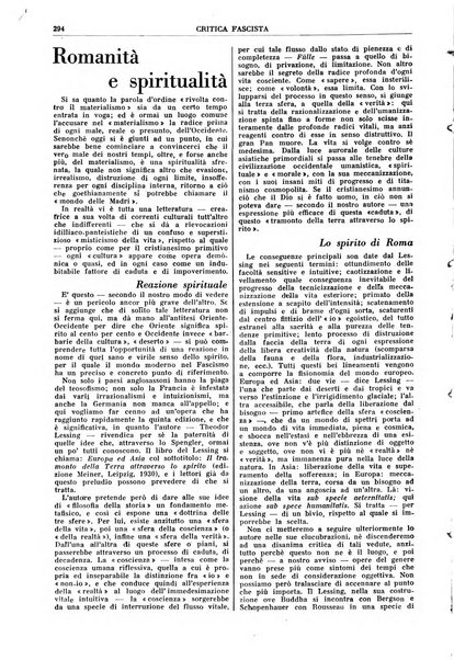 Critica fascista rivista quindicinale del fascismo diretta da Giuseppe Bottai