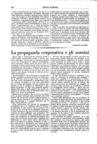 Critica fascista rivista quindicinale del fascismo diretta da Giuseppe Bottai