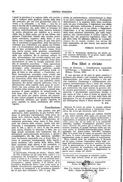 Critica fascista rivista quindicinale del fascismo diretta da Giuseppe Bottai