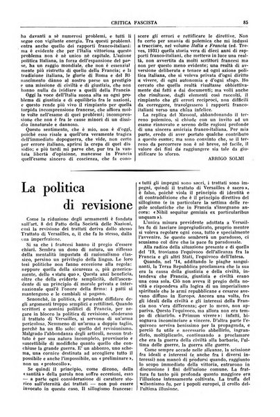 Critica fascista rivista quindicinale del fascismo diretta da Giuseppe Bottai