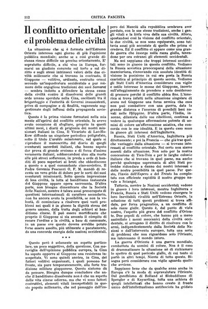 Critica fascista rivista quindicinale del fascismo diretta da Giuseppe Bottai