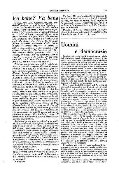 Critica fascista rivista quindicinale del fascismo diretta da Giuseppe Bottai