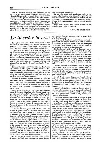 Critica fascista rivista quindicinale del fascismo diretta da Giuseppe Bottai