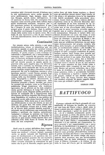 Critica fascista rivista quindicinale del fascismo diretta da Giuseppe Bottai