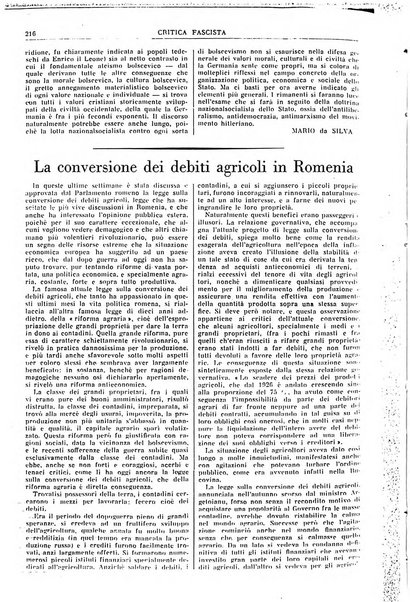 Critica fascista rivista quindicinale del fascismo diretta da Giuseppe Bottai