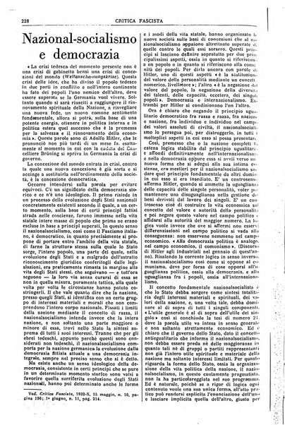 Critica fascista rivista quindicinale del fascismo diretta da Giuseppe Bottai