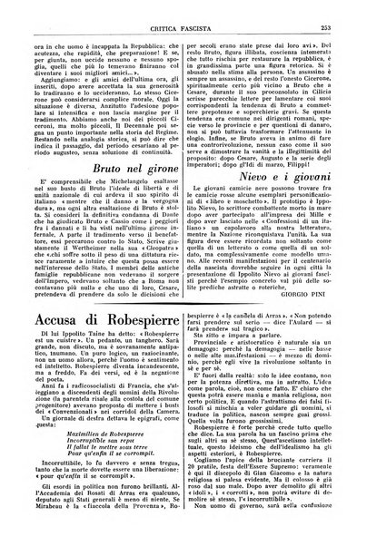 Critica fascista rivista quindicinale del fascismo diretta da Giuseppe Bottai