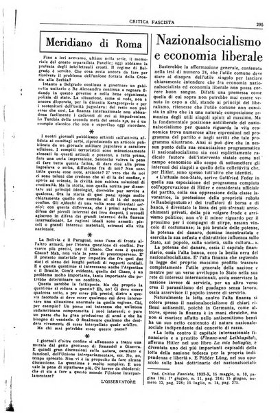 Critica fascista rivista quindicinale del fascismo diretta da Giuseppe Bottai