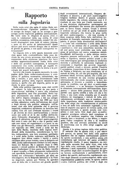 Critica fascista rivista quindicinale del fascismo diretta da Giuseppe Bottai