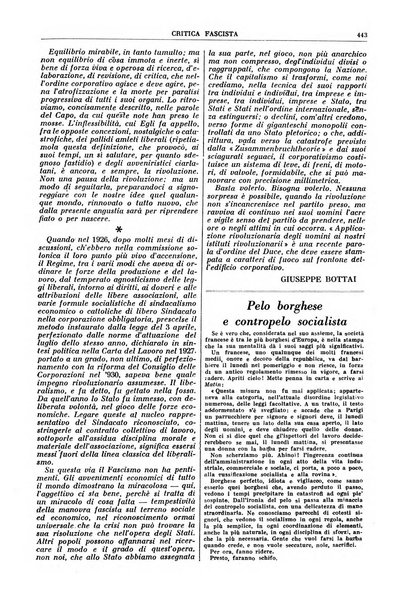 Critica fascista rivista quindicinale del fascismo diretta da Giuseppe Bottai