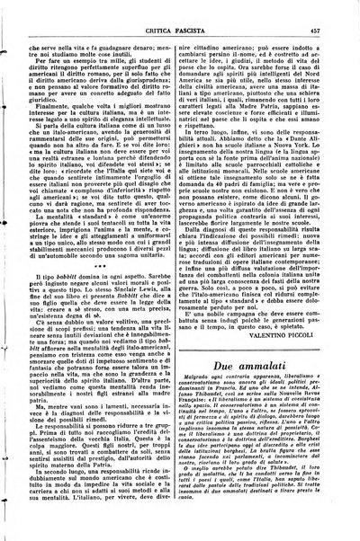 Critica fascista rivista quindicinale del fascismo diretta da Giuseppe Bottai