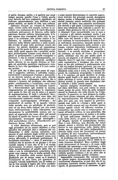 Critica fascista rivista quindicinale del fascismo diretta da Giuseppe Bottai