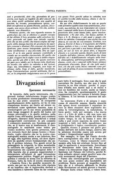 Critica fascista rivista quindicinale del fascismo diretta da Giuseppe Bottai