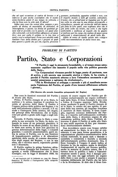 Critica fascista rivista quindicinale del fascismo diretta da Giuseppe Bottai