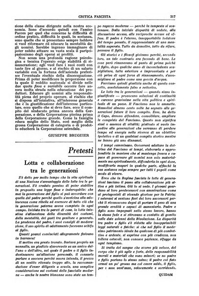 Critica fascista rivista quindicinale del fascismo diretta da Giuseppe Bottai