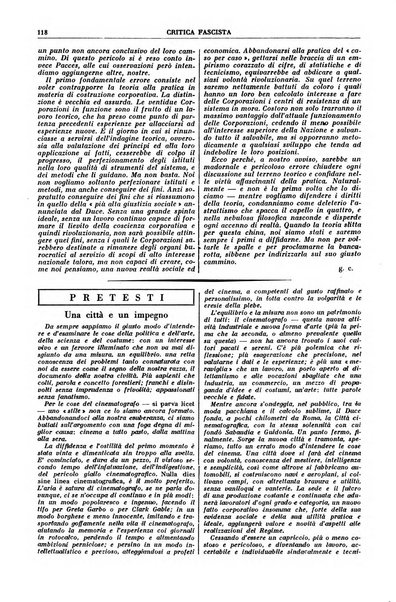 Critica fascista rivista quindicinale del fascismo diretta da Giuseppe Bottai