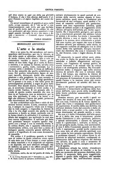 Critica fascista rivista quindicinale del fascismo diretta da Giuseppe Bottai