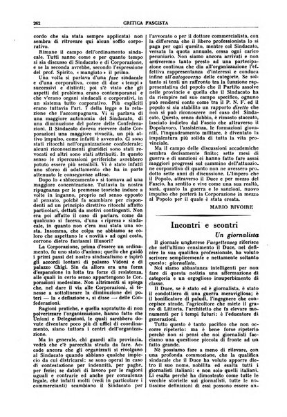 Critica fascista rivista quindicinale del fascismo diretta da Giuseppe Bottai