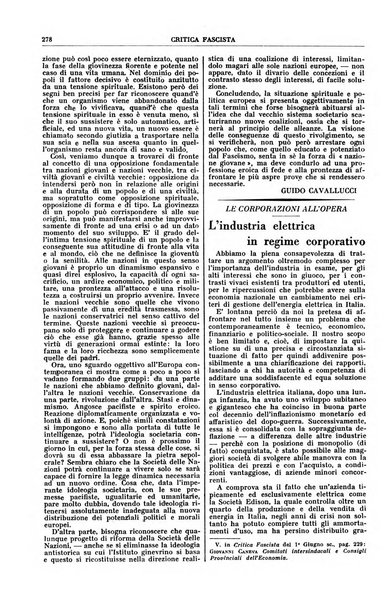 Critica fascista rivista quindicinale del fascismo diretta da Giuseppe Bottai