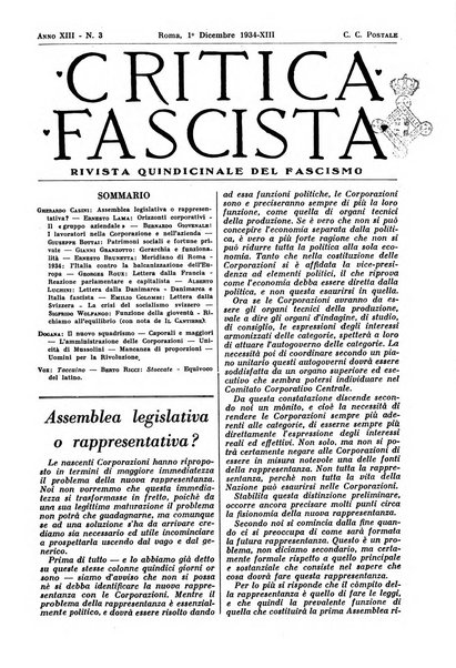 Critica fascista rivista quindicinale del fascismo diretta da Giuseppe Bottai