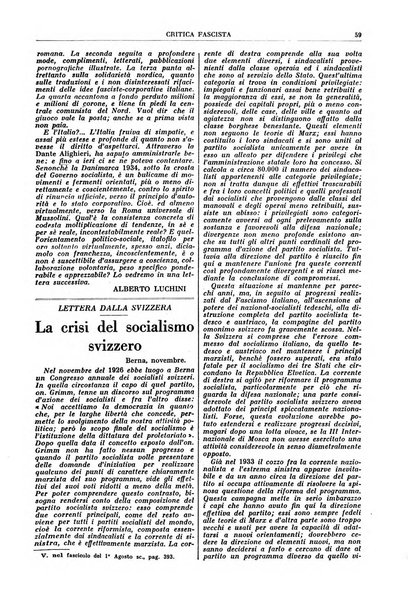 Critica fascista rivista quindicinale del fascismo diretta da Giuseppe Bottai