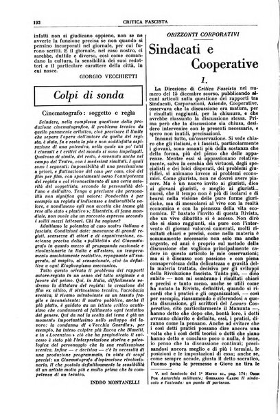 Critica fascista rivista quindicinale del fascismo diretta da Giuseppe Bottai