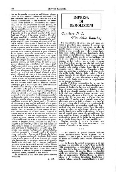 Critica fascista rivista quindicinale del fascismo diretta da Giuseppe Bottai