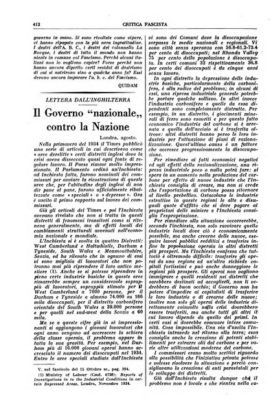 Critica fascista rivista quindicinale del fascismo diretta da Giuseppe Bottai