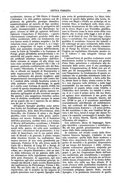 Critica fascista rivista quindicinale del fascismo diretta da Giuseppe Bottai