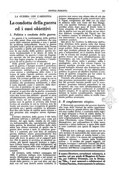 Critica fascista rivista quindicinale del fascismo diretta da Giuseppe Bottai