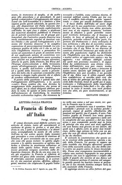 Critica fascista rivista quindicinale del fascismo diretta da Giuseppe Bottai