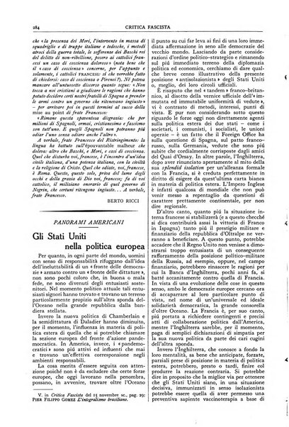 Critica fascista rivista quindicinale del fascismo diretta da Giuseppe Bottai